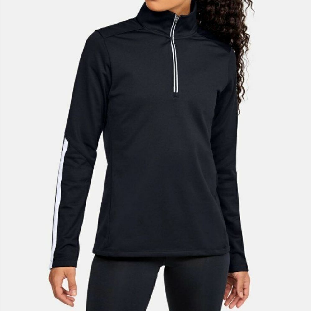 Under Armour AllSeasonGear® UA Qualifier Black 1/4 Zip Long Sleeve Pullover